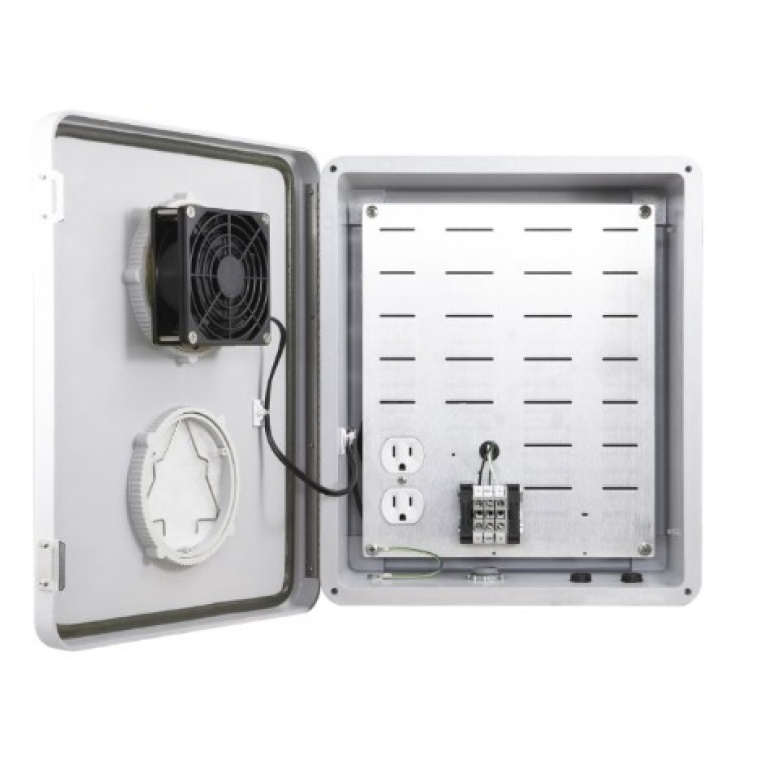 NEMA Weatherproof Enclosure Box with 120VAC and Cooling Fan