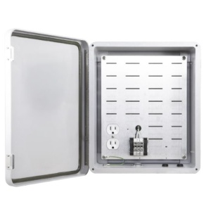 12x10x5 Weatherproof Enclosure with 120V AC Outlet