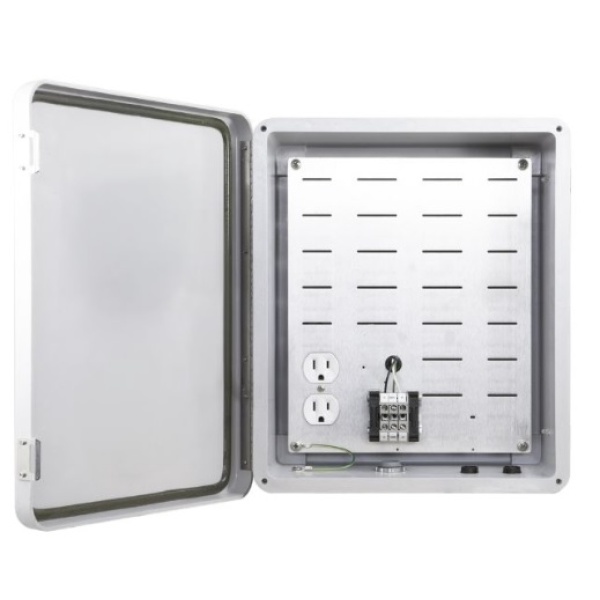 12x10x5 Weatherproof Enclosure with 120V AC Outlet