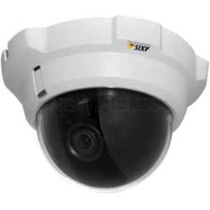 AXIS 216MFD-V Fixed Dome Network Camera with vandal-resistant and compact indoor casing.