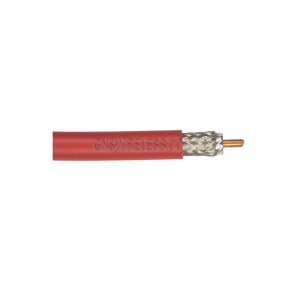 Low Loss Flexible 400 Series Plenum Rated Coax Cable Double Shielded with Orange PVC (FR) Jacket | 1000ft.