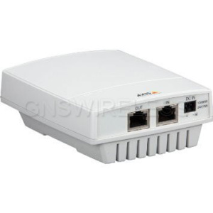 AXIS T81B22 DC PoE Midspan for PTZ Dome and Fixed Outdoor Cameras.