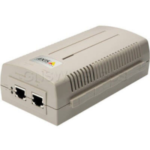 AXIS T8123 High PoE 1-Port 30W Midspan Angle. Compliant with 802.3.at and PoE 802.3af.