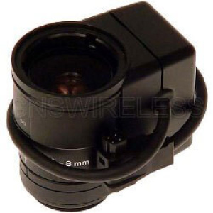 CS mount Varifocal 3-8mm DC-Iris Lens for AXIS 211