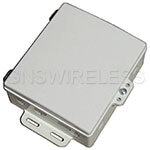 Hinged Die Cast Cover with integrated 4940-5850MHz 19dB antenna kit for DCE-7x6x2 Enclosure.