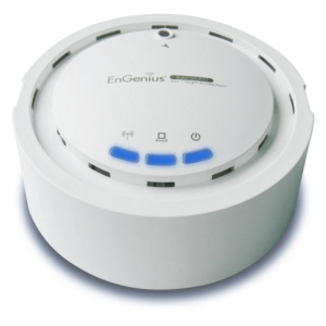 High Power 29dBm Gigabit Wired Wireless-N Access Point/WDS with Embedded Antenna, Smoke Detector Design, PoE Capable, 300Mbps, Multiple SSIDs Capable