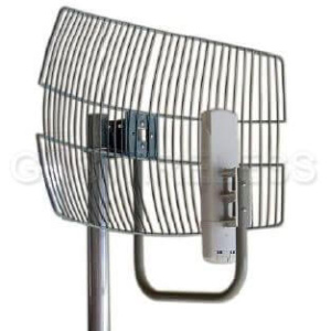 14dBi/2.4GHz, 19dBi/5GHz Wire Grid Antenna for Canopy. 16" Grid Antenna, galvanized steel