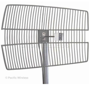 25dBi 4.9-5.8GHz Wideband Parabolic Grid Antenna (30" Pigtail, NF Connector)