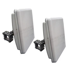 802.11A, 5.7 - 5.8GHz, 54Mbps Point to Point Wireless Bridge, 23dBi Integrated Panel Antennas, 23dBm TX/RX Power, WPA/WPA2 security, POE/PS included, - Pre-Configured - 1 Mile Complete Link