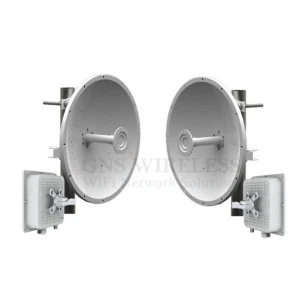 220Mbps, 5.7 - 5.8GHz, High Capacity, Full Duplex, Point to Point Wireless Bridge, 29dBi Dish Antennas, 28dBm TX/RX Power, 128bit encryption, POE/PS included, 1-yr warranty - Pre-Configured - 5 Mile | Complete Link