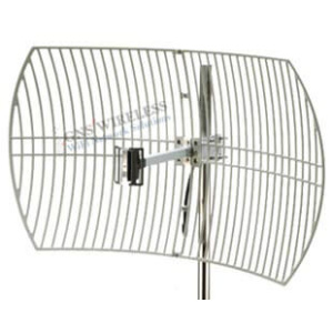 GNS-1405, 24dBi, 2.4-2.5 GHz Outdoor Grid WLAN Antenna with N-type Female connector for 802.11B/G/N Access Points. Includes U-Bolt Brackets for Pole Mount.