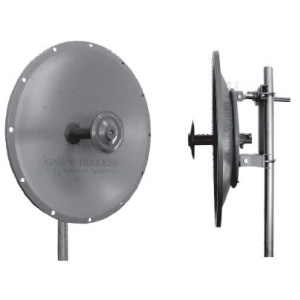32dBi Single Polarization, Dish Antenna, 4.9-5.8GHz, NF connector, High performance, 4 Degree Horizontal/Vertical polarization, pole mount included.