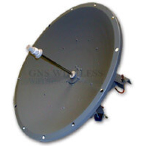 32dBi, 5.7-5.8GHz, Single Polarity Dish Antenna, N-Female, 4° Vertical/Horizontal, Pole Mount hardware included, 3' Diameter, 32 lbs