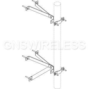 18" Wall Mount Standoff, includes third support leg on bottom bracket.