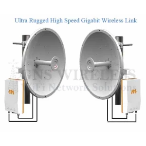 1.5 Gbps, Wireless Point to Point, 32dBi Dish Antennas, WPA2, - 10 Mile, Pre-Configured - Complete PAIR
