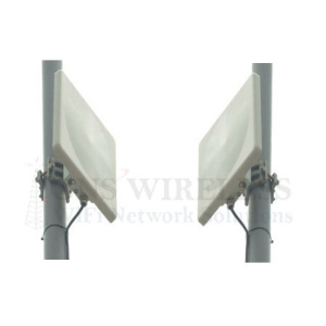 200Mbps, 4.9 - 5.8GHz, High Capacity, Full Duplex, Point to Point Wireless Bridge, 23dBi Integrated Panel Antennas, 27dBm TX/RX Power, 128bit encryption, POE/PS included, 1-yr warranty - Pre-Configured - 5 Mile | Complete Link