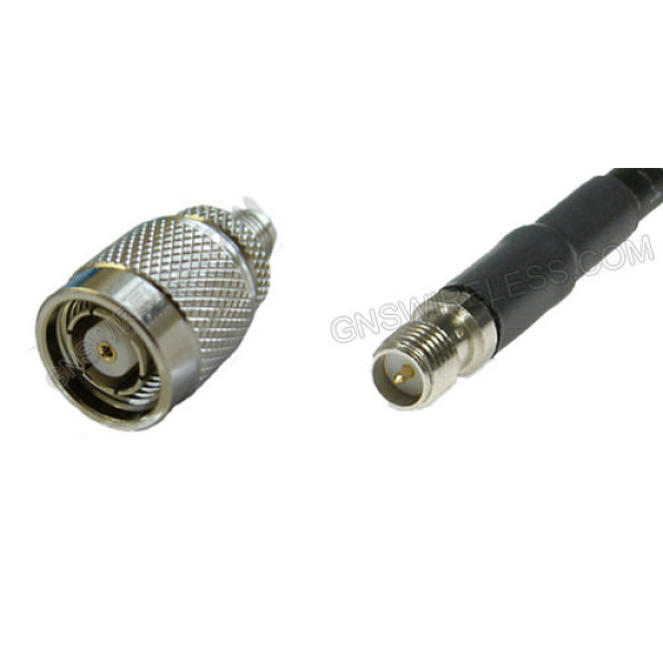 RP-TNC-Male to RP-SMA-Female, 195 Series, 1ft pigtail cable