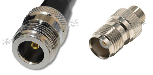 N-Female to TNC-Female, 400 Series, 30ft coaxial cable