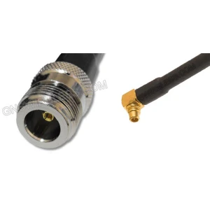 N-Female to MMCX, Low Loss 100 Coaxial Cable, 8"
