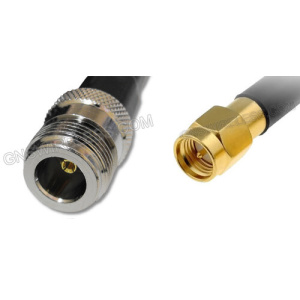 N-Female to SMA-Male, 400 Series, 100ft coaxial cable