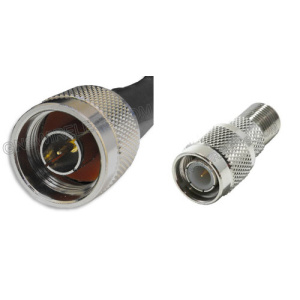 N-Male to TNC-Male, 600 Series, 20ft coaxial cable