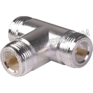 N-Male to N-Female/N-Female T-Adapter