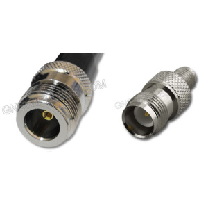 N-Female to RP-TNC-Female, 400 Series, 100ft coaxial cable