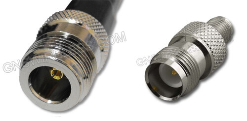 N-Female to RP-TNC-Female, 400 Series, 50ft coaxial cable