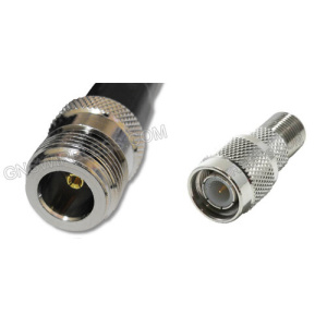 N-Female to TNC-Male, 400 Series, 100ft coaxial cable