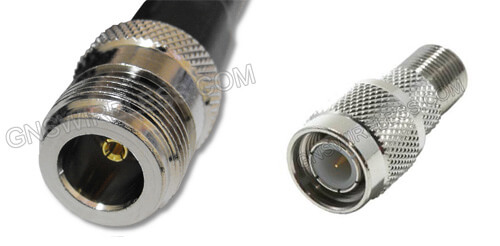 N-Female to TNC-Male, 400 Series, 75ft coaxial cable