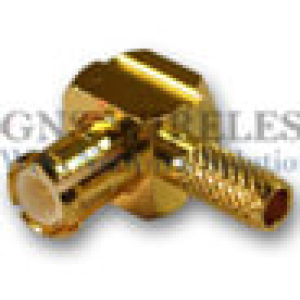 MCX-Male Right Angle Crimp Connector for LLC100/RG316