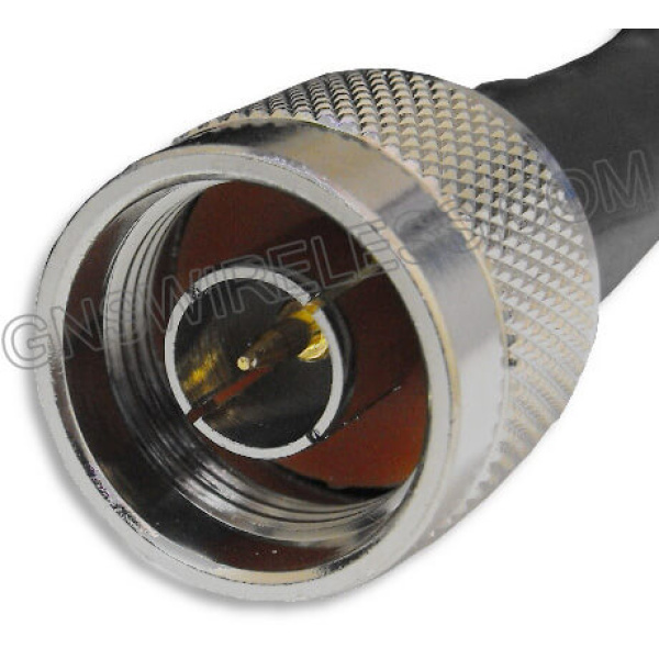 N-Male Crimp Connector for Low Loss 240 coaxial cable
