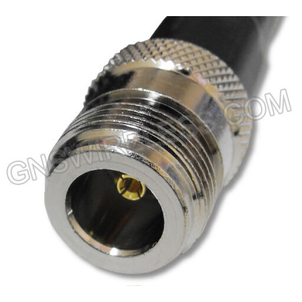 N-Female Crimp Connector for Low Loss 400 coaxial cable