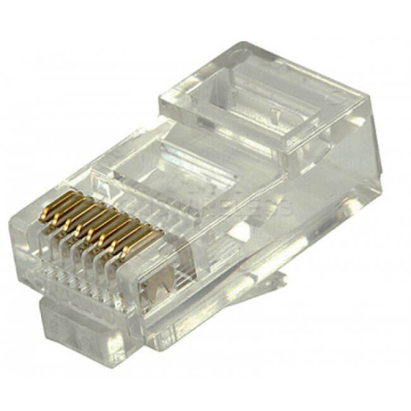 CAT6 Shielded RJ45 Modular Plug for Solid/Stranded Cable 10 Pack