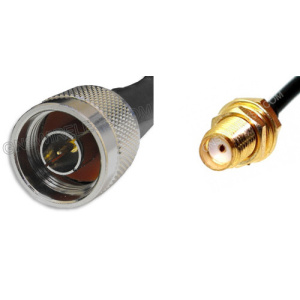 N-Male to SMA-Female, 240 Series, 30ft pigtail cable