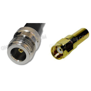 N-Female to RP-SMA-Male, 240 Series Coaxial Cable