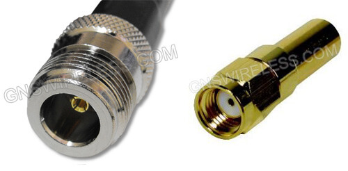 N-Female to RP-SMA-Male, 240 Series, 30ft pigtail cable