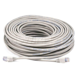 CAT5E Shielded (STP) Ethernet Patch Cable, RJ45/RJ45, Gray 150ft.