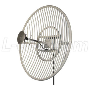 18dBi, 870-960MHz, Grid Antenna, N-Female Connector. Includes pole mount hardware, Die cast aluminum construction,