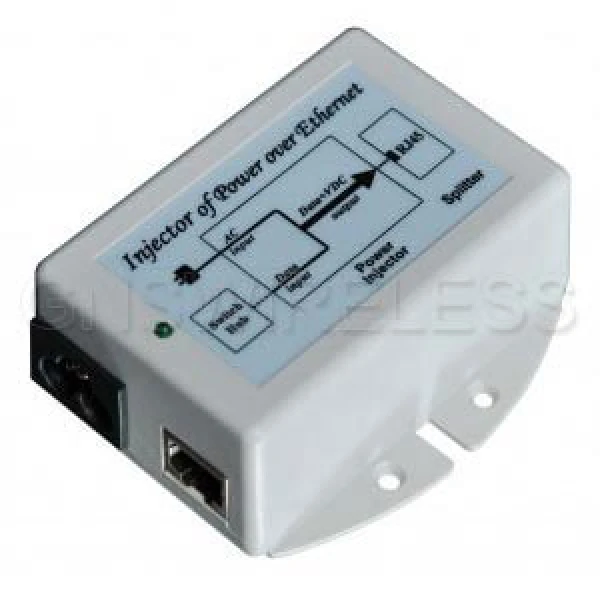 48V PoE Power Supply/Inserter (Power Injector), 802.3af, Input 90-264VAC