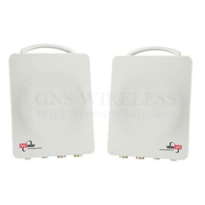 50Mbps, 4.9 - 5.8GHz, Full Duplex, Point to Point Wireless Bridge, 15dBi Integrated Panel Antennas, 27dBm TX/RX Power, 128bit encryption, POE/PS included, 1-yr warranty - Pre-Configured - 3 Mile | Complete Link