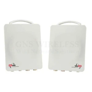 50Mbps, 4.9 - 5.8GHz, Full Duplex, Point to Point Wireless Bridge, 15dBi Integrated Panel Antennas, 27dBm TX/RX Power, 128bit encryption, POE/PS included, 1-yr warranty - Pre-Configured - 3 Mile | Complete Link