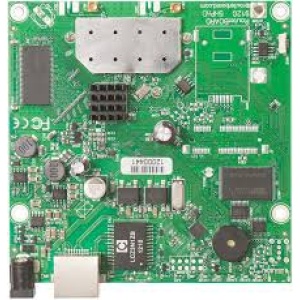 RouterBOARD 911 with 600MHz Atheros CPU, 64MB RAM, 1x LAN, Built-in 2.4GHz 802.11b/g/n Single Chain Wireless Radio, MMCX connector, RouterOS L3