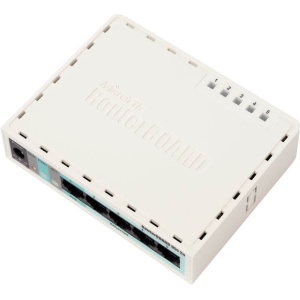 RouterBOARD 951-2n with AR9331 CPU, 32MB RAM, 5x LAN, 2.4GHz 802.11b/g/n Access point with Integrated Antenna, RouterOS L4, plastic case, PSU