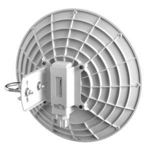 RouterBOARD DynaDish with Dual Chain 802.11ac Radio, 25dBi 8deg 5GHz Integrated Antenna, 720MHz CPU, 128MB RAM, Gigabit Ethernet, PoE, PSU, pole mount, RouterOS L3