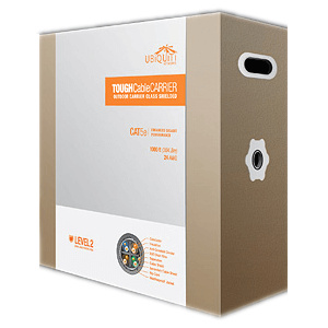 UBNT, TC-Carrier, Level 2 Cat5e, Outdoor Carrier Class Shielded Cable, w/ Anti-Crosstalk Divider & additional shielding,1000ft