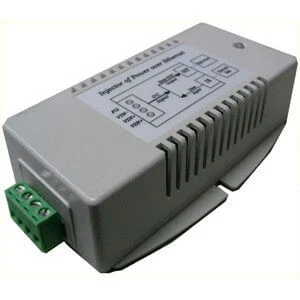 10-15VDC Input, 24VDC Output DC to DC Converter/PoE inserter. 10/100Mbps