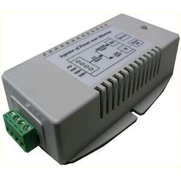 10-15VDC Input, 24VDC Output DC to DC Converter/PoE inserter. 10/100Mbps