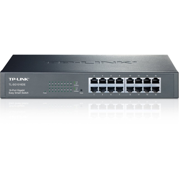 16-Port Gigabit Managed Switch | Desktop/Rackmount | Metal | VLAN & Port based QoS with GUI