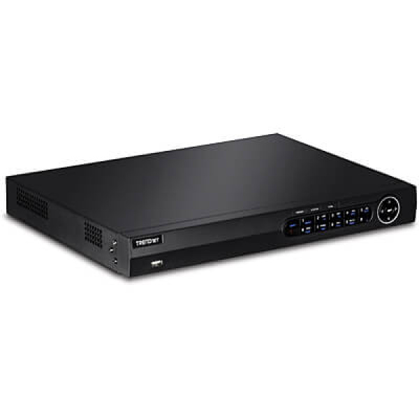 TrendNet 16-Channel network video recorder (NVR), Supports Two 3.5” SATA II bays, 1080p HD video
